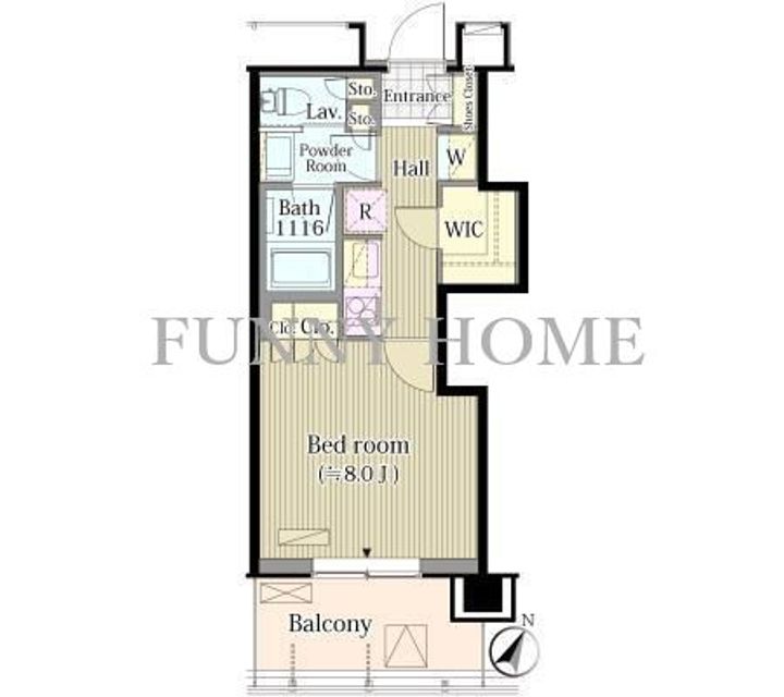 東京都渋谷区笹塚1(マンション)の賃貸物件の間取り