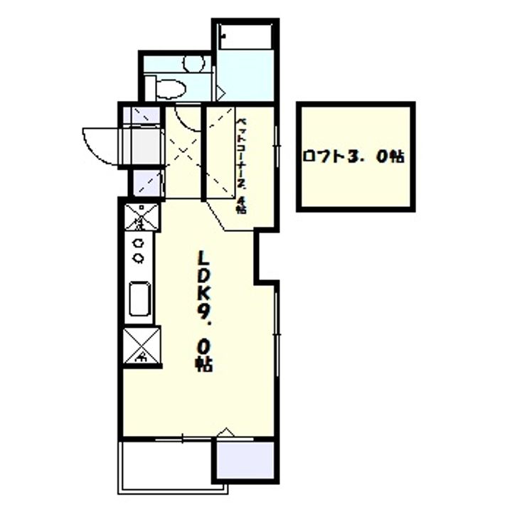 ヴィラ・ソレイユの間取り
