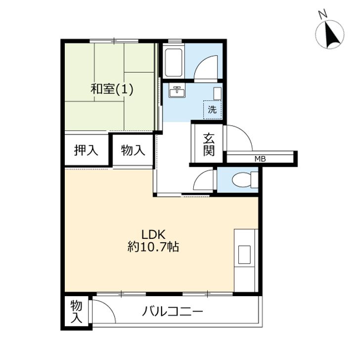 UR下大槻の間取り
