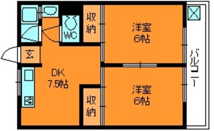 宮前マンションの間取り