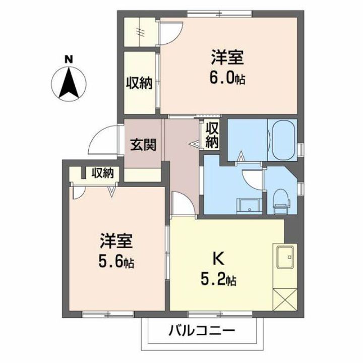 フォーレスサンリバ- Aの間取り