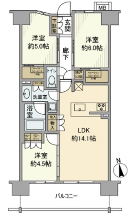クレアホームズ町田の間取り
