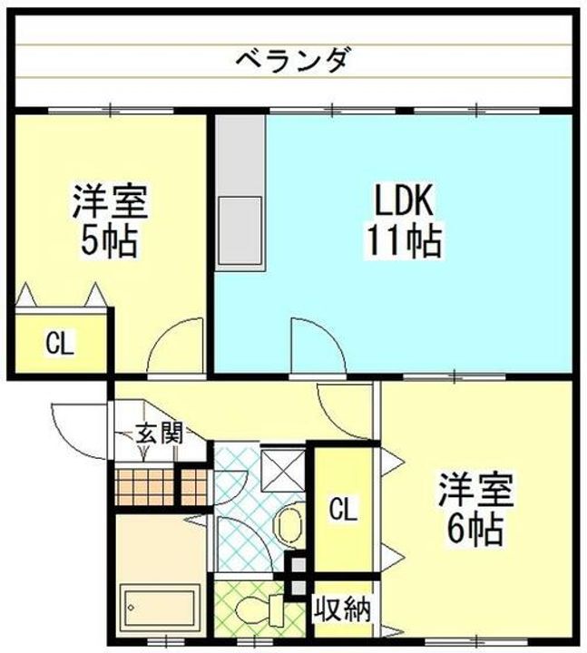 町田コープタウン8号棟の間取り