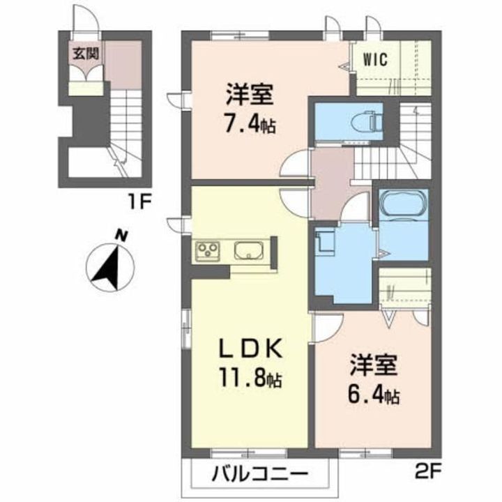 ルピナス Bの間取り