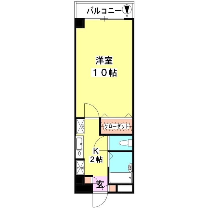 神奈川県川崎市中原区下小田中3(マンション)の賃貸物件の間取り