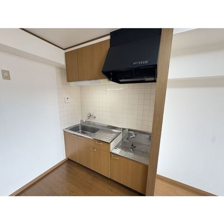 愛知県北名古屋市鹿田(マンション)の賃貸物件のキッチン