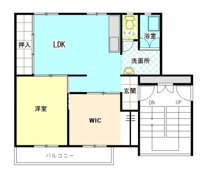 大阪府茨木市新郡山2(マンション)の賃貸物件の間取り