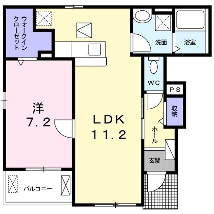 エスペランサ益城の間取り