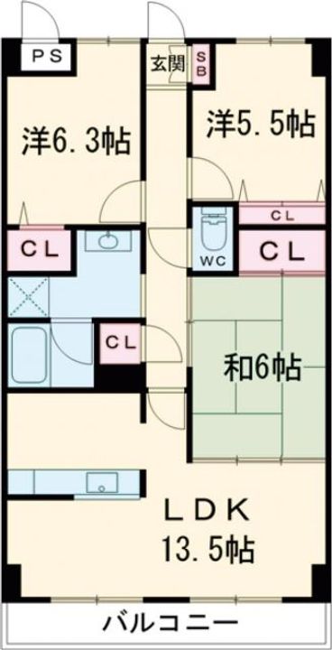 リアライズ花小金井の間取り