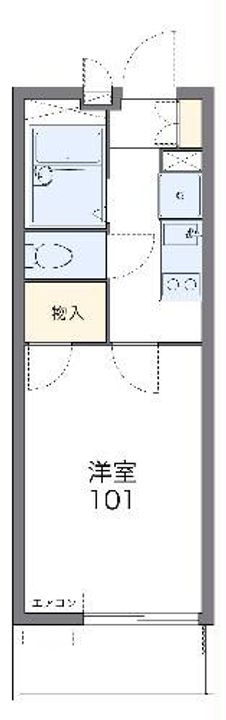 レオパレスエクセルケンFiveの間取り