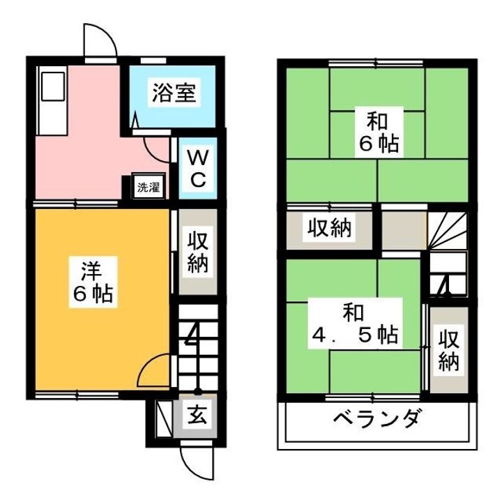 千葉県野田市上花輪新町(一戸建)の賃貸物件の間取り