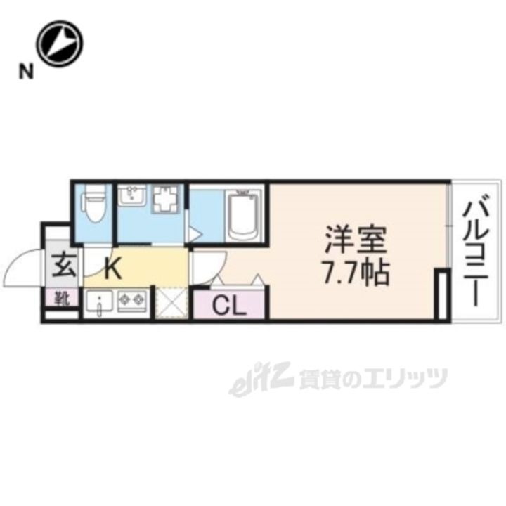 ブランメゾン帷子ノ辻の間取り