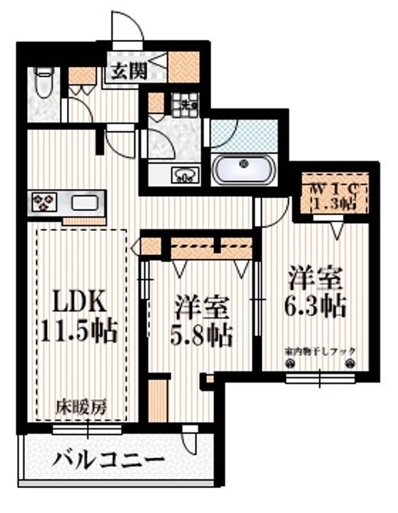 Le Ruahの間取り