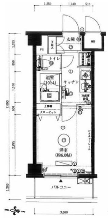 クレイシア矢口の間取り