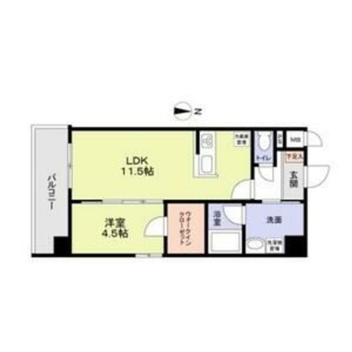 大阪府大阪市旭区中宮4(マンション)の賃貸物件の間取り