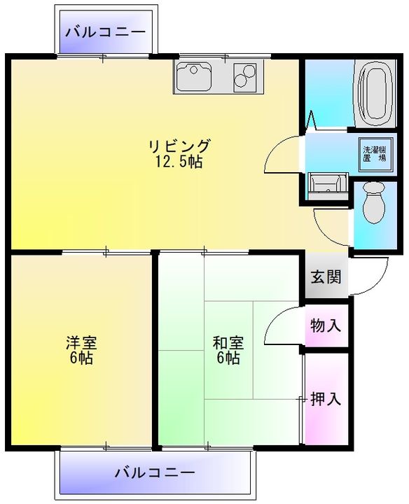 サニーハイツの間取り