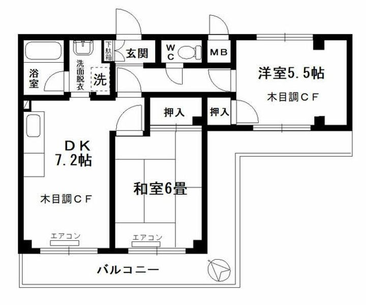 パレス南光の間取り