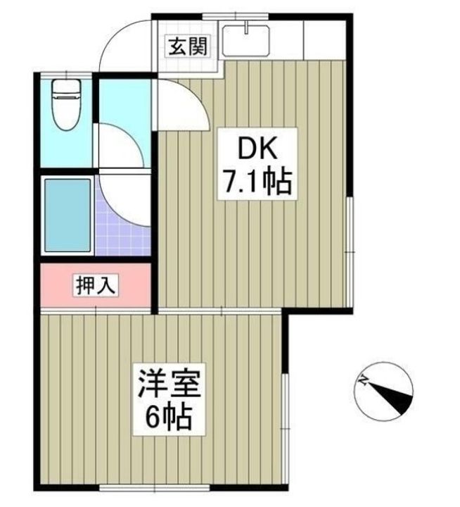 コーポ七里の間取り