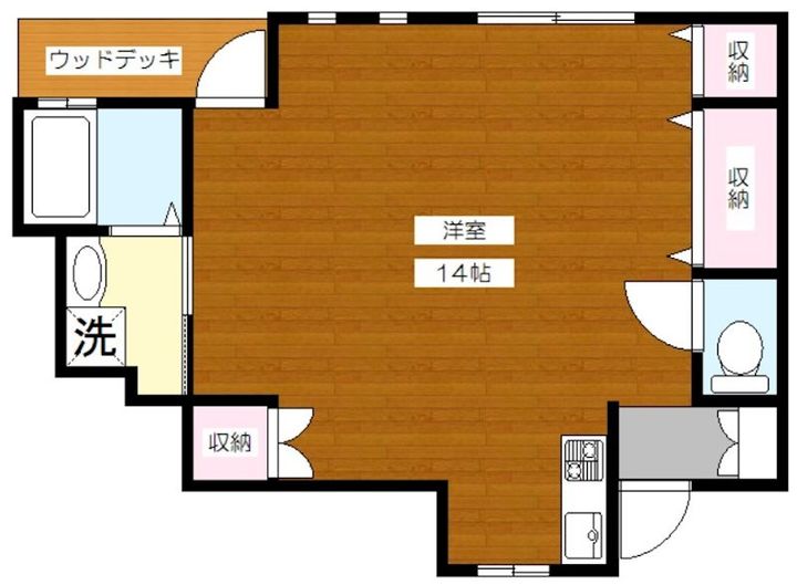 スヤマハイツの間取り