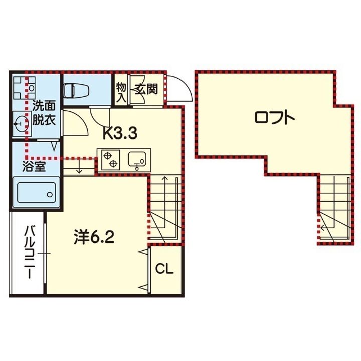ステラ熊大前の間取り