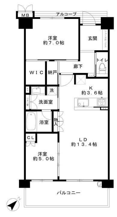 ローレルスクエア健都ザ・レジデンスIIの間取り
