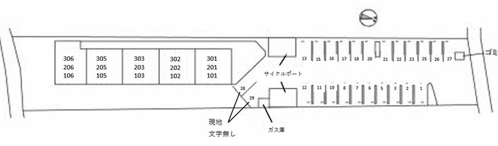 徳島県徳島市鮎喰町1(アパート)の賃貸物件のその他画像