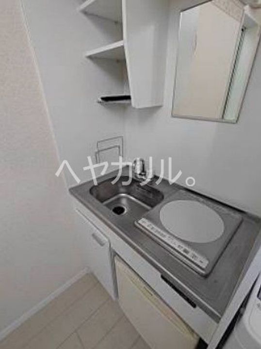 神奈川県横浜市南区清水ケ丘(アパート)の賃貸物件のキッチン