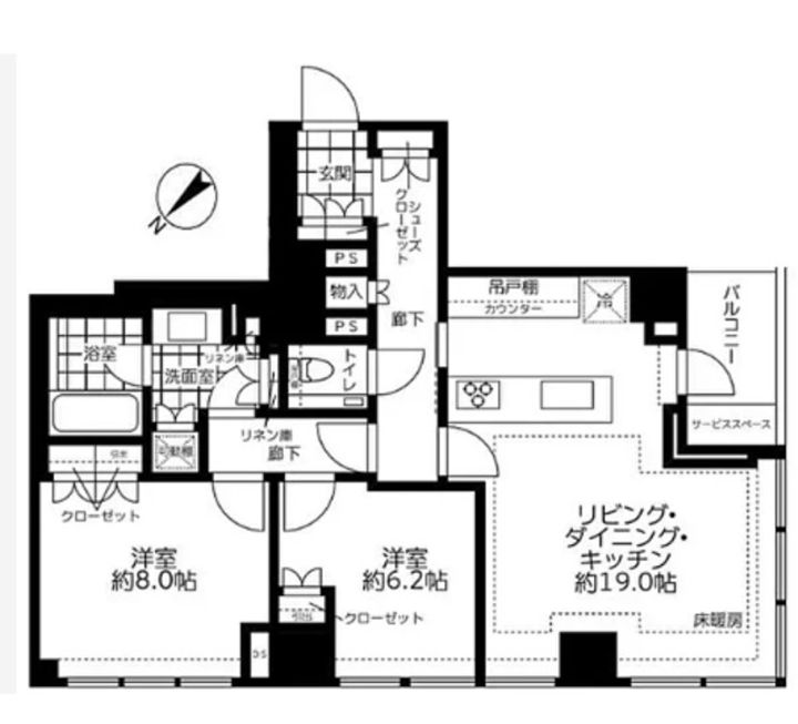 ザ・レジデンス六本木の間取り