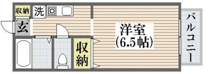大阪府大阪市平野区加美西1(マンション)の賃貸物件の間取り