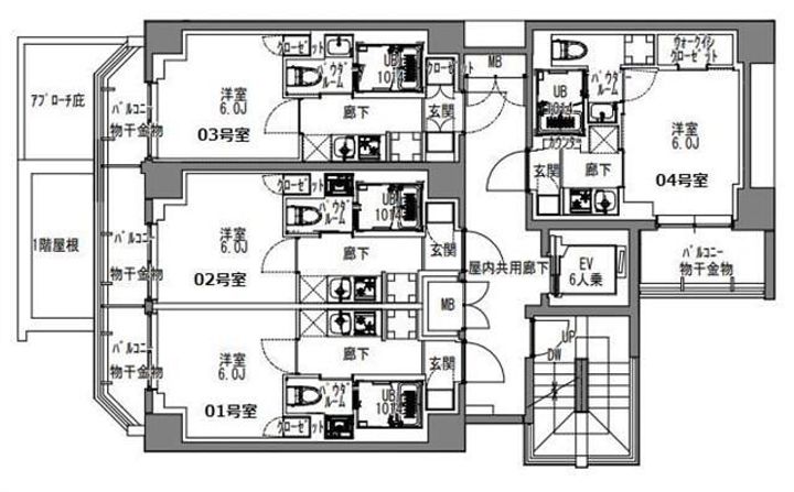埼玉県川口市幸町2(マンション)の賃貸物件の間取り