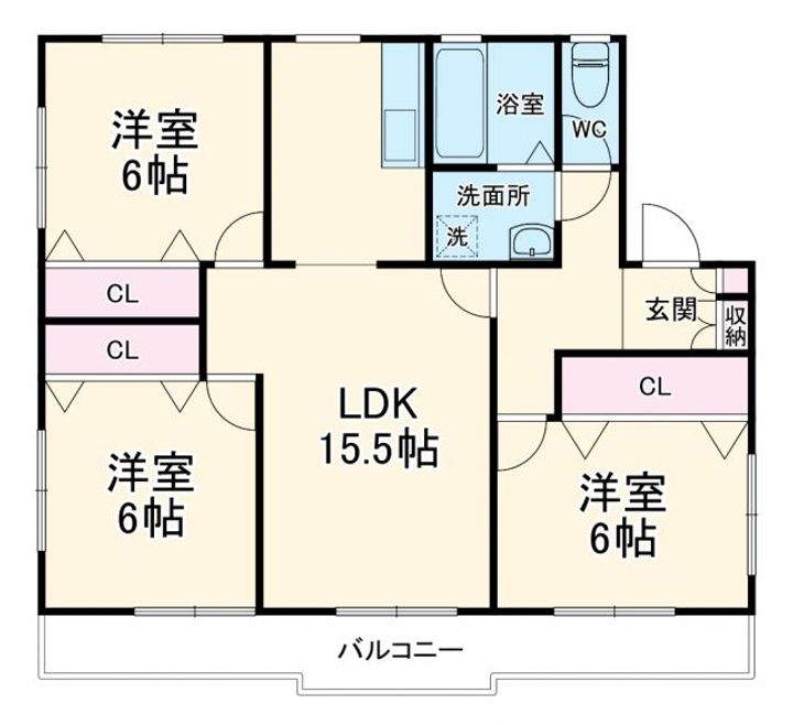 パインホームズ多摩川IIIの間取り