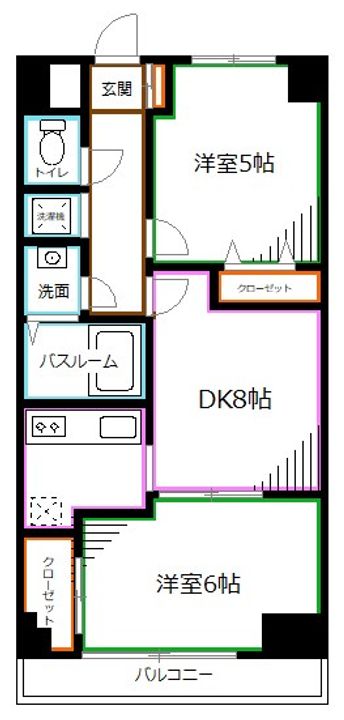 東京都杉並区浜田山3(マンション)の賃貸物件の間取り