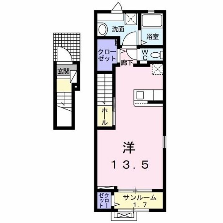 兵庫県豊岡市弥栄町(アパート)の賃貸物件の間取り