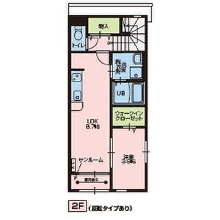 ばっくほーむA棟の間取り