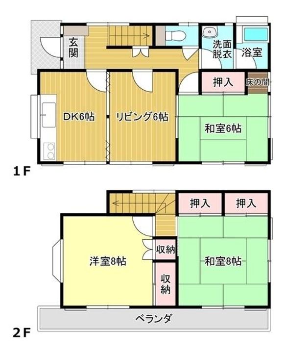 埼玉県加須市愛宕1(一戸建)の賃貸物件の間取り
