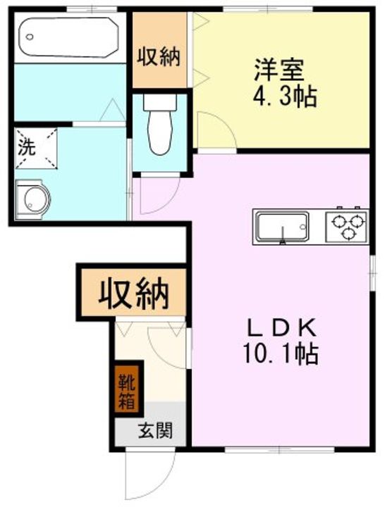 SHELL leben新外の間取り