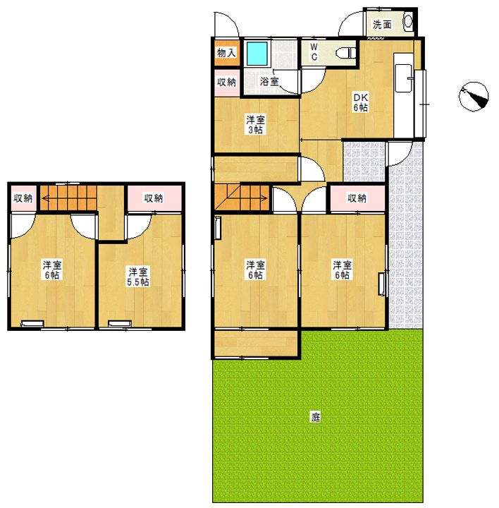 愛知県名古屋市緑区有松幕山(一戸建)の賃貸物件の間取り