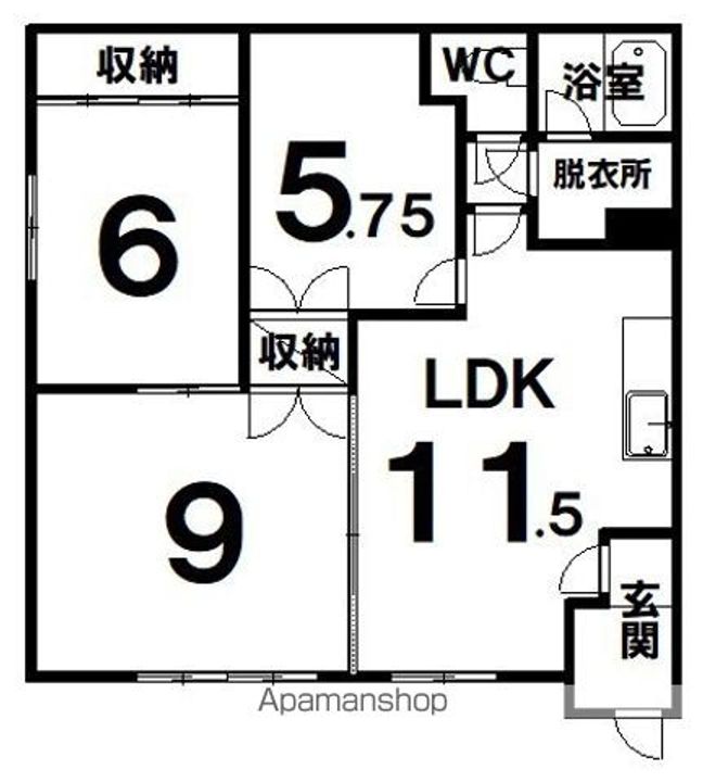 光陽荘の間取り