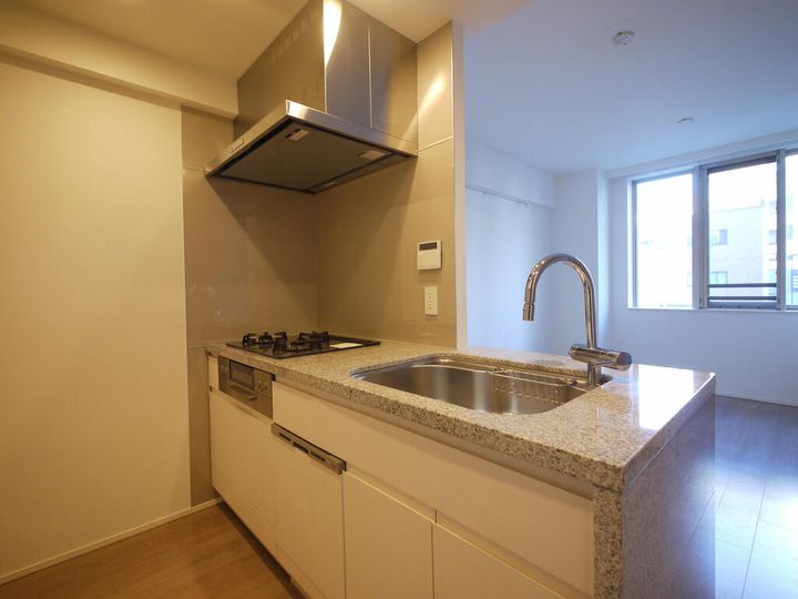 築地駅徒歩6分 ルフォン築地ザ・レジデンスのキッチン