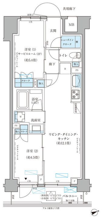 東京都文京区本郷5(マンション)の賃貸物件の間取り