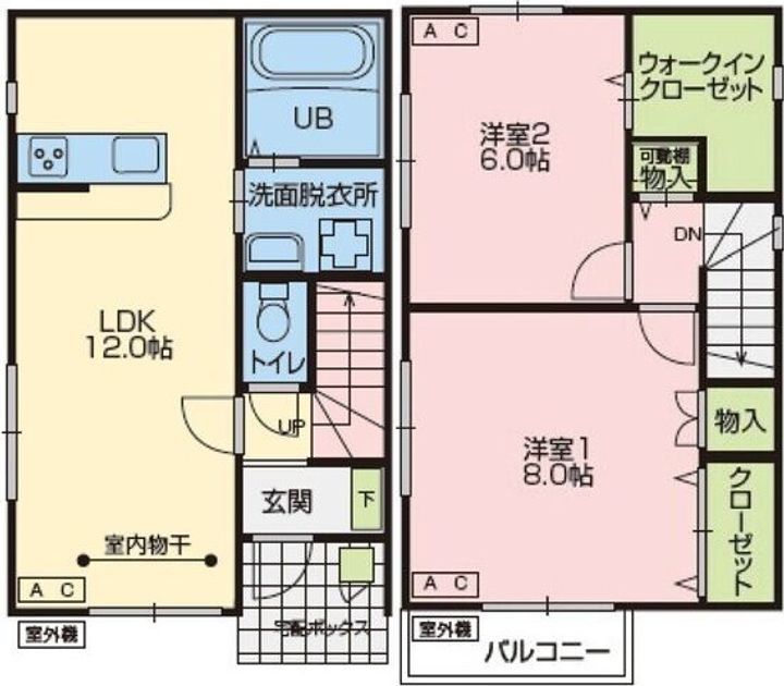 宮城県石巻市大街道北3(一戸建)の賃貸物件の間取り