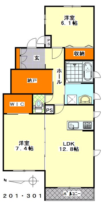 ハイムラフィネの間取り