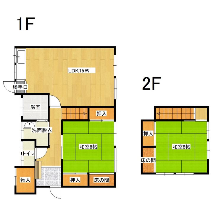 島根県益田市元町(一戸建)の賃貸物件の間取り