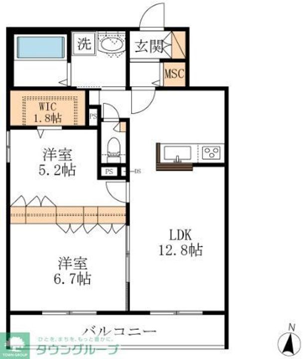 プライア桜山の間取り