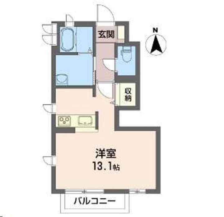 岩手県北上市鬼柳町荒堰(アパート)の賃貸物件の間取り