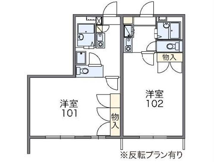 レオパレスグレイスヒルズの間取り