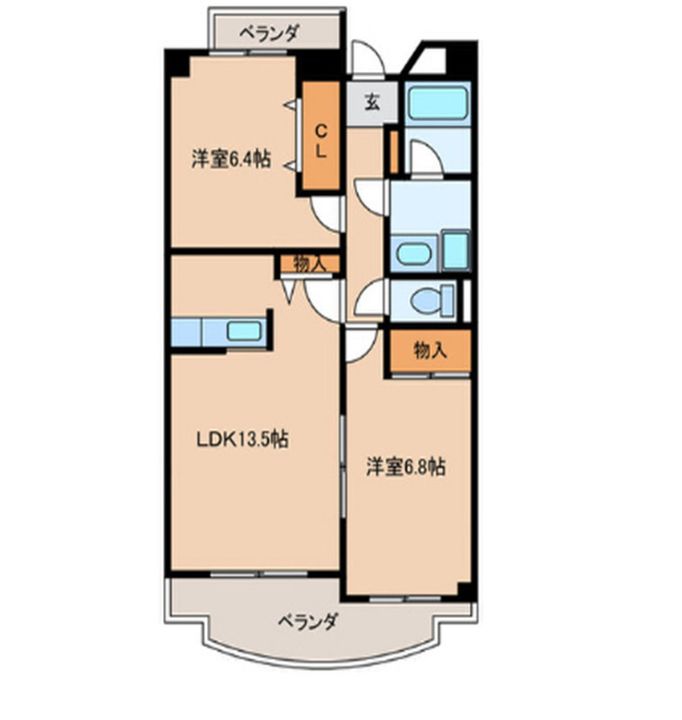 クレールナデシコの間取り