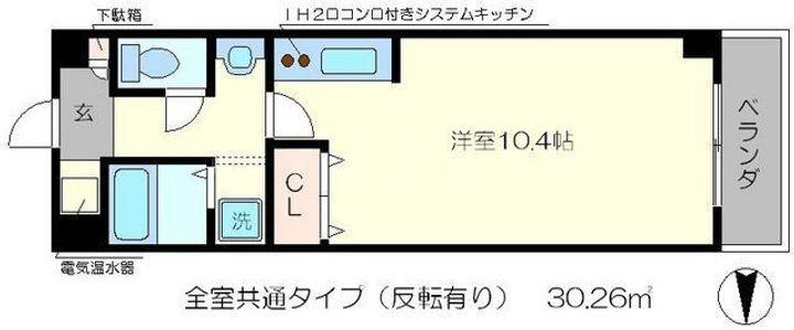 flat福本嵐山の間取り