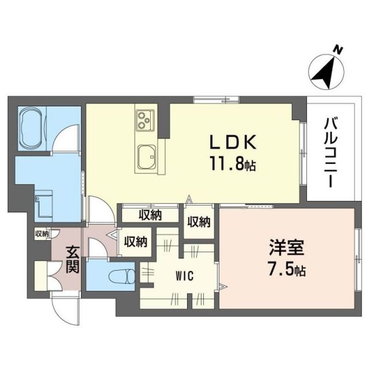 埼玉県さいたま市緑区大字中野田(マンション)の賃貸物件の間取り
