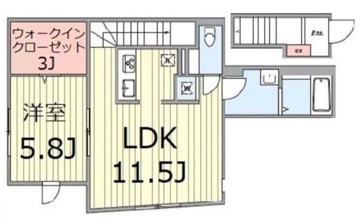 東京都中野区弥生町1(アパート)の賃貸物件の間取り